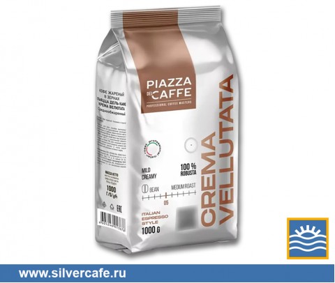 Кофе Piazza Del Caffe  Crema Vellutata зерно