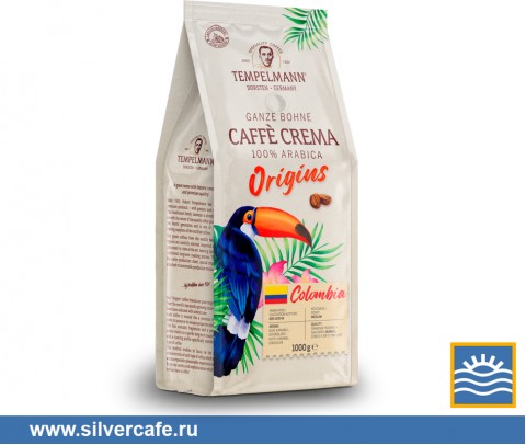 Кофе Tempelmann  ORIGINS CAFFE CREMA COLOMBIA зерно