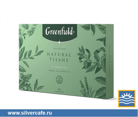Чай Greenfield Подарки  Набор Ассорти 6 вкусов Natural Tisane 54 г пирамид.