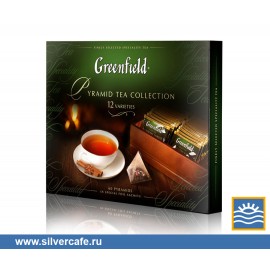 Чай Greenfield Подарки  Набор Ассорти 12 вкусов пирамид.