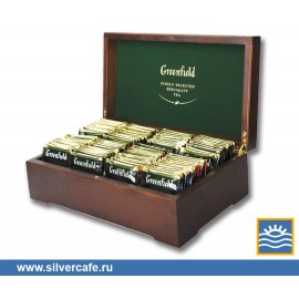 Чай Greenfield Подарки  Набор Деревянная шкатулка 8 вкусов пакетир.