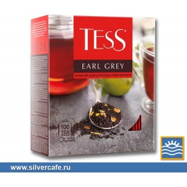 Чай Tess пакетики 100 pack  Black Tea Earl Grey пак/конв