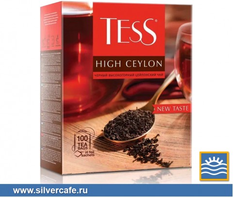 Чай Tess пакетики 100 pack  Black Tea High Ceylon пак/конв