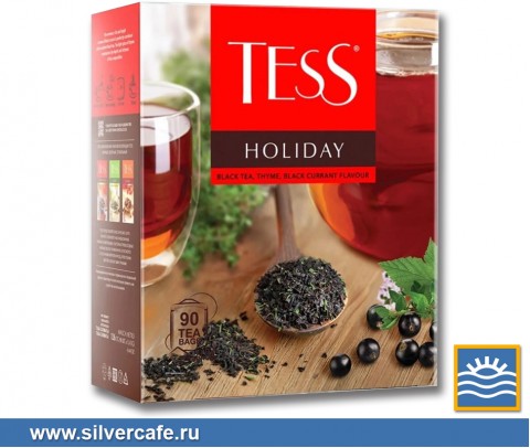 Чай Tess пакетики 100 pack  Black Tea Holiday пак/конв